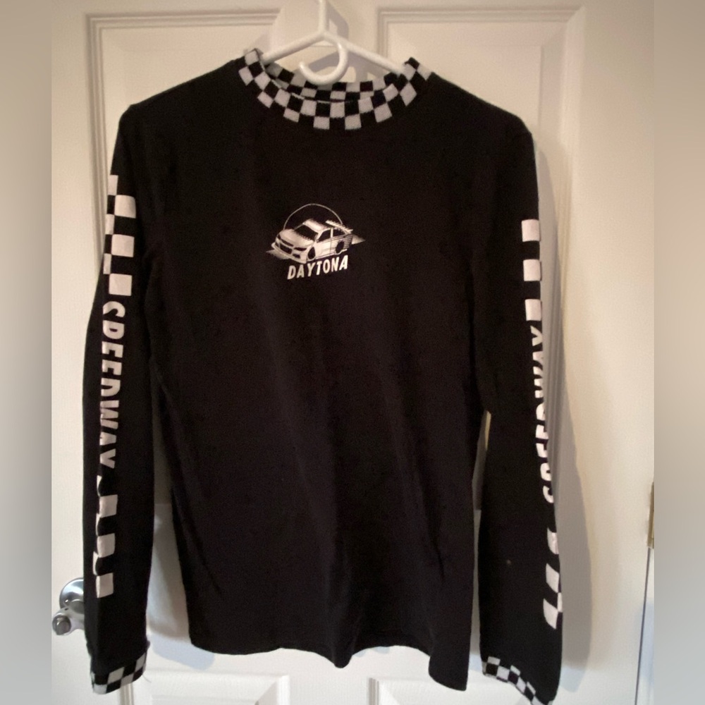 Black Daytona Speedway Long Sleeve Shirt